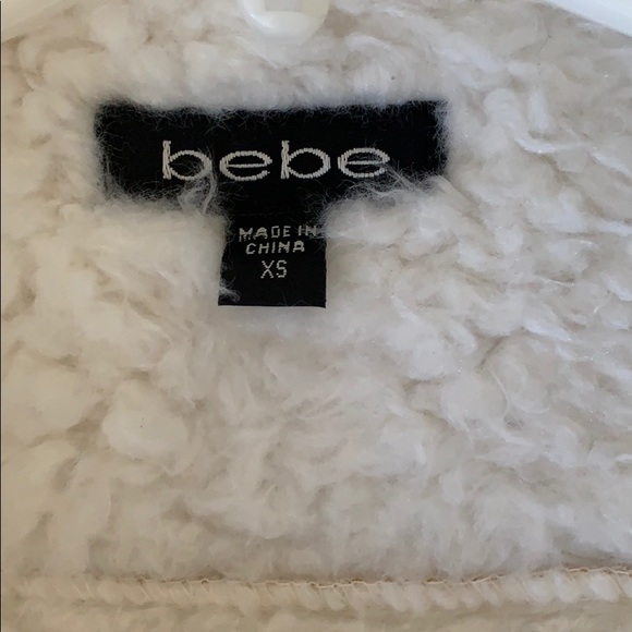 NWOT Bebe jacket women XS cream color - Picture 8 of 11
